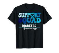 Diabetes Awareness Support Squad Groovy Diabetic Awareness T-Shirt