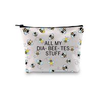 Diabetes Bag Type 1 Type 2 Diabetic Medical Bag Supply Storage Organization All My Diabeetes Stuff (Black)(All My Diabeetes Stuff)