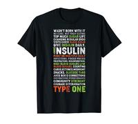 Diabetes Diabetic Insulin Funny Type 1 Blood Sugar T-Shirt