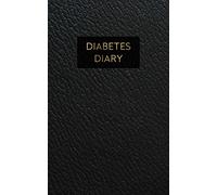 Diabetes Diary: Small Blood Sugar Log Book | Record & Monitoring Weekly Blood Sugar Level, 2-Year, Before & After Tracking with Notes, Black Leather & Golden Theme