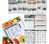 Diabetes Food Chart, 2025 New Glycemic Index Food List Chart UK for Blood Sugar Control, Counts Calories, Diabetics, Comprehensive Diet Food Guide for Diabetic