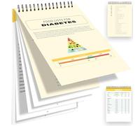 Diabetes Food List,Meal Planner for Diabetic,Glycemic Index Food Guide Chart with 345 Grocery Foods List,Diabetes Diet Guide with Serving Size, Carbs, Calories(5.8 x 8.2IN，Yellow)