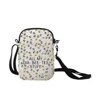 Diabetes Insulin Crossbody Bag Diabetes Fighter All My Diabetes S-hit Bag For Women Diabetes Awareness Supply Handbag (All My Dia 1uk)