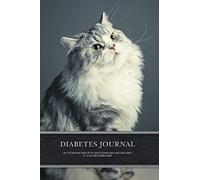 Diabetes Journal - Easy to Use Blood Sugar Logbook for Type 1 Diabetes (Glycemic Record / Blood Glucose Tracker) T1D - Cat Daily Diabetes Journal Logbook