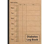 Diabetes Log Book: 2-Year Daily Blood Sugar Level Tracking Book