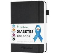 Diabetes Log Book - Daily Blood Sugar Log for Type 1 & 2 Diabetes | Glucose Journey Book | Record Blood Glucose & Insulin Doses | Diabetes Accessories, Ideal Gift for Diabetics, Black