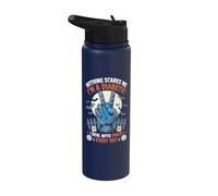 Diabetes Nothing Scares Me I'm A Diabetic I Deal with Pricks Stainless Steel Insulated Water Bottle
