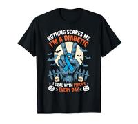Diabetes Nothing Scares Me I'm A Diabetic I Deal with Pricks T-Shirt