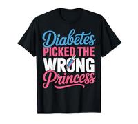 Diabetes Picked The Wrong Princess Brave Type One Survivors T-Shirt