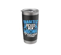 Diabetes Picked The Wrong Princess Stainless Steel Insulated Tumbler