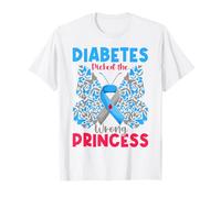 Diabetes Picked The Wrong Princess T1D Warriors Butterfly T-Shirt
