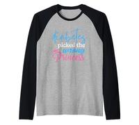 Diabetes Picked The Wrong Princess Type Diabetic Diabetes Raglan Baseball Tee