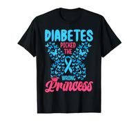 Diabetes Picked The Wrong Princess Value Graphic T-Shirt