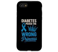 Diabetes Picked Wrong Princess Type 1 Diabetes T1D Diabetic Case for iPhone SE (2020) / 7/8