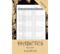 Diabetes Self-Test Log Book: Daily Diabetic Tracker Book / Blood Sugar Log Book. 4 Times Before And After (Breakfast, Lunch, Dinner, Bedtime). Test Readings and Insulin Records with Notes. 106 Weeks