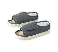 Diabetes slippers for Women Men Summer Adjustable orthopedic shoes Extra Wide Fit Swollen Feet Surgical Footwear Open Toe Sandals Non Slip Memory Foam Elderly Shoes for Swelling Foot Arthritis Edema