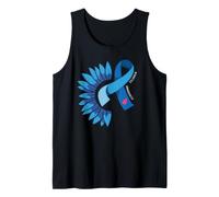 Diabetes Sunflower Type T1D T2D Diabetic Diabetes Awareness Tank Top