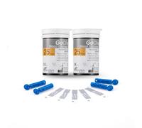 Diabetes Test Strips Blood Glucose Test Strips x 50 & Diabetes Lancets x 50, No Coding Blood Sugar Test Strips for UK Diabetics in mmol/L by GeChek2