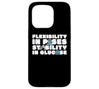 Diabetes Yoga Mindfulness Glucose Yogi Teal Ribbon Diabetic Case for iPhone 15 Pro