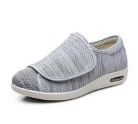 Diabetic Arthritis Swollen Footwear, Casual Elderly Safety Walking Shoes, Adjustable Extra Wide Widths Diabetic Shoes, Athletic Running Sneakers Knit Mesh