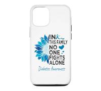 diabetic Awareness sunflower support diabetes type 1&2 Case for iPhone 12/12 Pro
