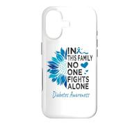 diabetic Awareness sunflower support diabetes type 1&2 Case for iPhone 17