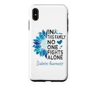 diabetic Awareness sunflower support diabetes type 1&2 Case for iPhone XS Max