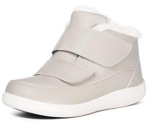 Diabetic Boots Winter Men Womens Extra Wide Adjustable Beige