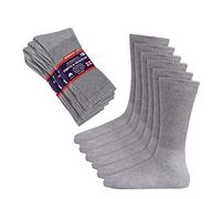 Diabetic Crew Socks, Non-Binding Circulatory Doctor Approved Cushion Cotton Crew Socks for Men’s Women’s 3-Pairs (Grey, Big & Tall Men's 13-15 Shoe Size 9-14)