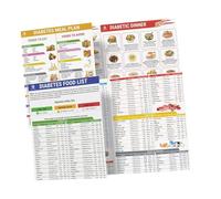 Diabetic Food Chart,Diabetic Food Meal Planner, Low Glycemic Index Foods List Chart Comprehensive Food Guide With Serving Size & Calories Meal Planner For Balanced Diet, Unframed Poster