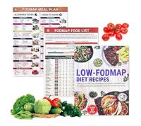 Diabetic Food Chart for Meal Planner, 3PC Diabetes Food List Wall Charts for Blood Sugar Control, Efficient Food Planner for Your Healthy for Beginners Includes Cooking Time and Preparation Method