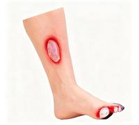 Diabetic Foot and Leg Care Model, Human Foot Anatomy Model, Medical Advanced Diabetic feet Training Models, for Medical Nursing Classroom, School and Clinical.
