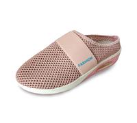 Diabetic-Friendly Backless Trainers Women | Air Cushion Slip-On Walking Shoes with Extra Wide Toe Box | Orthopedic Support Mules Comfort for Swollen Feet Comfort