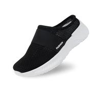 Diabetic-Friendly Backless Trainers Women | Air Cushion Slip-On Walking Shoes with Extra Wide Toe Box | Orthopedic Support Mules Comfort for Swollen Feet Comfy