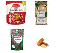 Diabetic-Friendly Nutrient-Dense Box | Almonds, Walnuts, Chia Seeds, Flaxseed & Goji Berries | Healthy Snack Mix