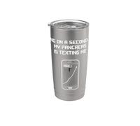 Diabetic Hang On My Pancreas is Texting Diabetics Fun Wear Stainless Steel Insulated Tumbler