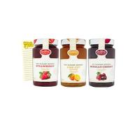 Diabetic Jam Bundle with No Sugar Added Strawberry, Morello Cherry and Fine Cut Orange Marmalade (430g each) with Intrinsic Treats Shopping List Card
