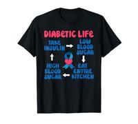 Diabetic Life Take Insulin Low Blood Sugar Type 1 Diabetes Value Graphic T-Shirt