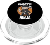 Diabetic Ninja T1D Warrior Type 1 Diabetes Awareness PopSockets PopGrip for MagSafe