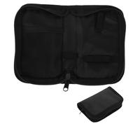 Diabetic Organizer Bag, Black PVC Fabric Compact Travel Case | Diabetes Kit Bag, Gluco Case, Diabetic Storage Case, Smooth Zipper, Scratch-resistant for Home Outdoor Use