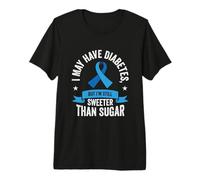 Diabetic Pancreas Diabetes Awareness Type 1 T1D Type 2 T2D Premium T-Shirt