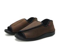Diabetic Sandals Men women Extra Wide Fit Swollen Feet Shoes Breathable Mesh Comfort diabetic outdoor Indoors slippers (Coffee, Adult, Men, 11.5, Numeric, UK Footwear Size System, Wide)