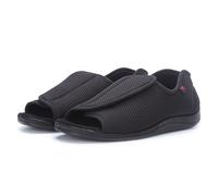 Diabetic Sandals Men women Extra Wide Fit Swollen Feet Shoes Breathable Mesh Comfort diabetic outdoor Indoors slippers (Black, Adult, Men, 11, Numeric, UK Footwear Size System, Wide)