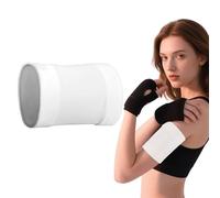 Diabetic Sensor Armband for Insulin Pod Monitoring Systems Omnipod Dexcom Freestyle Libre Protects Insulin Pod During Sports Replace Adhesive Patches Tape (White, XL)