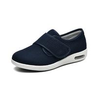 Diabetic Shoes for Men, Extra Wide Shoes Easy On and Off Strap Adjustable Lightweight Walking Mesh Breathable Wide Sneakers for Elderly, Swollen Feet, Plantar Fasciitis,45