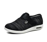 Diabetic Shoes for Men Lightweight Anti Slip Sneaker Sole, Extra Wide Width Easy On & Off Walking Sneakers with Air Cushion & Breathable Mesh,37.5