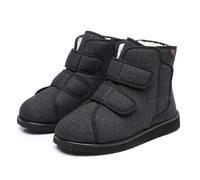 Diabetic Shoes for Swollen Feet Men Women Extra Wide Fit, High Instep, Adjustable Closure Ankle Boots, Winter Boots for Neuropathy Edema (Adult, Men, 6, Numeric, UK Footwear Size System, X-Wide)
