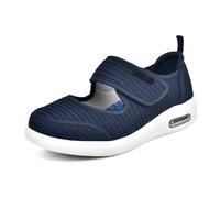 Diabetic Shoes for Women Backless Bunion for Summer Disability Swollen Feet Womens for with Arthritis in the Memory Foam Extra Wide Sandals Ladies Sport and Outdoor Trainers(Blue,8.5 UK)