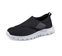 Diabetic shoes for women,Indoor Outdoor Lightweight Men's Diabetic Elderly Shoes,with Adjustable Closure,Women's Wide Shoes for Swollen Feet Plantar Fasciitis(Color:Black,Size:9 UK)