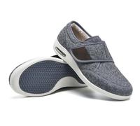 Diabetic Slippers Comfortable Anti-Slip Extra Wide Fit Breathable Adjustable Orthopedic Shoes for Swollen Feet Plantar Fasciitis Lightweight Walking